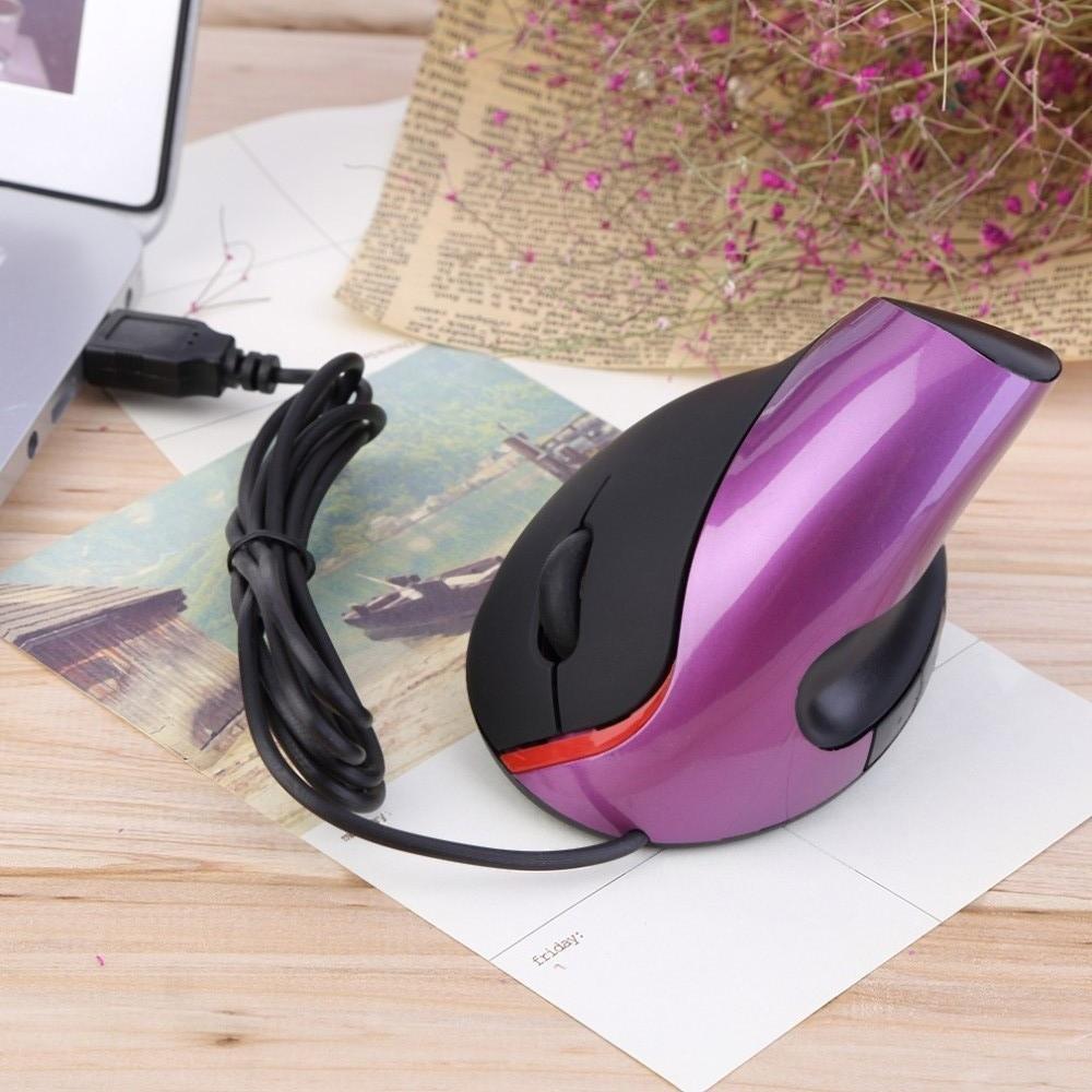 Vertical Shape Vertical Mouse Wrist Rest Computer Mice USB Wired Mouse  Desktop Computer