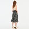 Women's Wide Leg Camouflage Jeans - Summer 2025 Seven-Point Slimming Pants