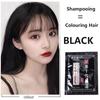 30 מ"ל/שקית צבע שיער שחור גברים נשים שמפו צבע שיער בוטניקה צבע שיער יכול לכסות צבע לבן