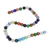 DIY Round Beads Mixed Colors Natural Stone Bracelet Necklace Jewelry Making Accessories 0.39in Diameter