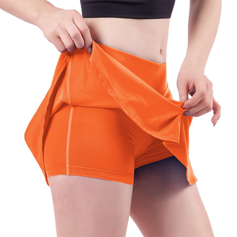 Women's Breathable Tennis Skirt with Inner Shorts Lightweight Sport Skorts for Running Yoga Fitness Outdoor Activities Pants