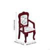 Dollhouse Chair Model 1:12 Scale Simulation Armchair Vintage Design for DIY Crafts Bedroom Layouts
