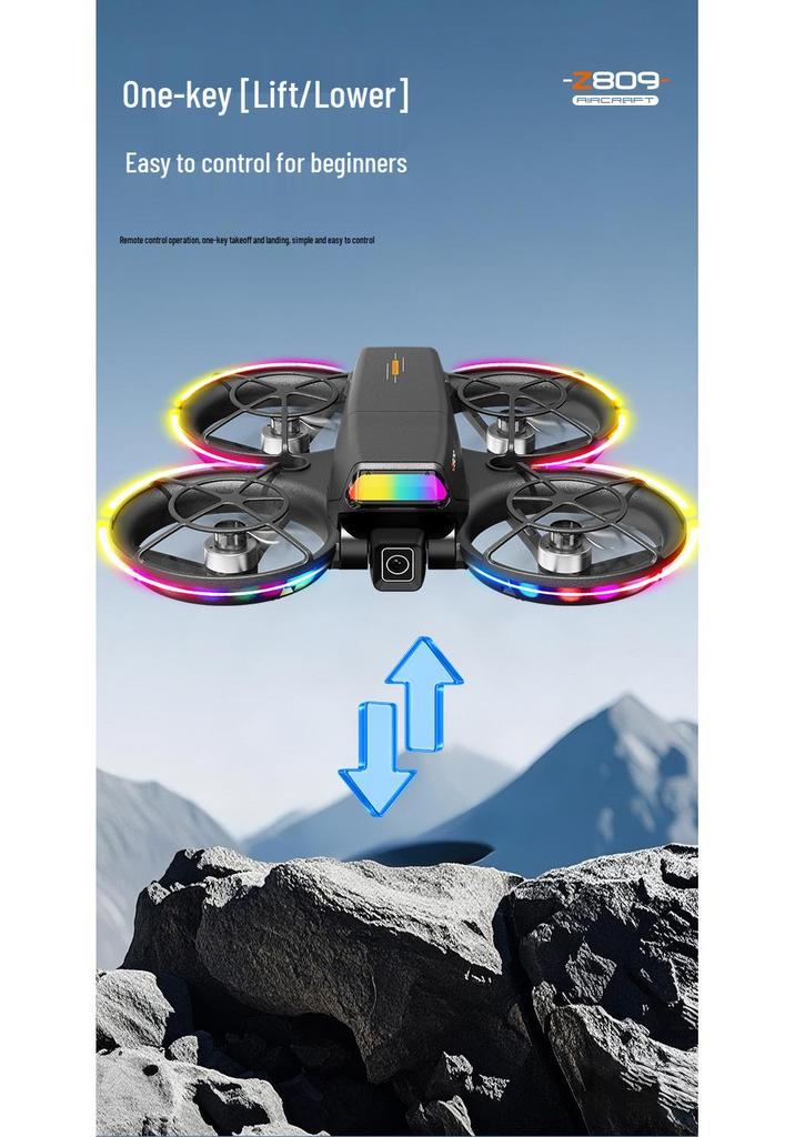 Z809 Brushless Quadcopter with Remote Screen, LED Lights, Obstacle Avoidance & Optical Flow Hovering