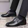Men's Leather Shoes Spring Leather Business Dress Soft Sole Casual Breathable Middle Old Dad Men's Shoes