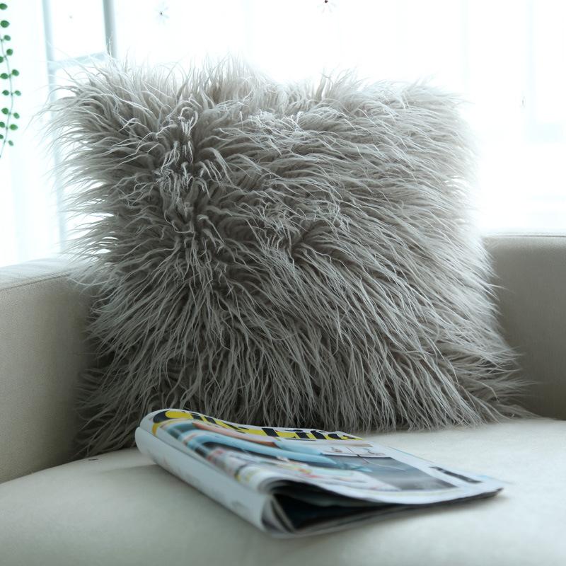Plush Cushion Ins Style Modern Simple Sofa Cushion European Style Pillow Case