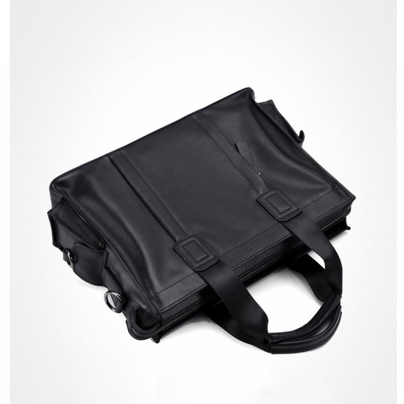 Herren Aktentasche Handtasche Großvolumige Lässige Dokumententasche Horizontale Laptoptasche