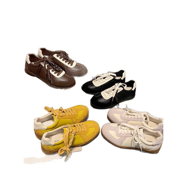 Spot Height Increase German Training Shoes Women's 2025 New Autumn Flat Bottom Lace-up Casual Sports Retro Forrest Gump Shoes Women's Shoes