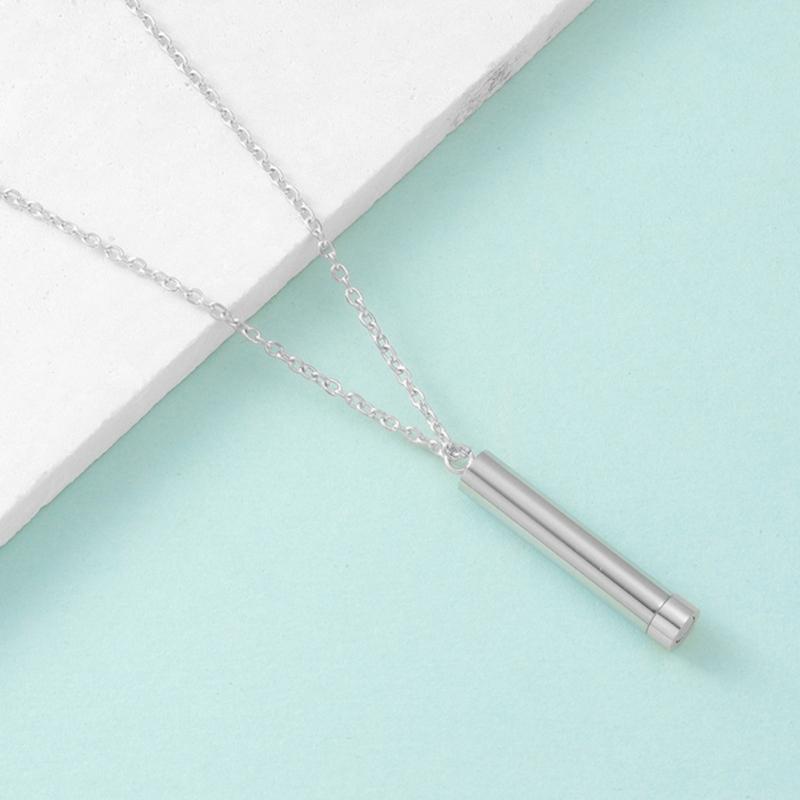 Multipurpose Memory Pendant Sturdy Stainless Steel Necklace Jewelry Accessory for Ashes and Special Messages Adults