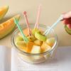 50pcs Disposable Fruit Forks Creative Cute Plastic Cutlery for Home Cake Salad Dessert