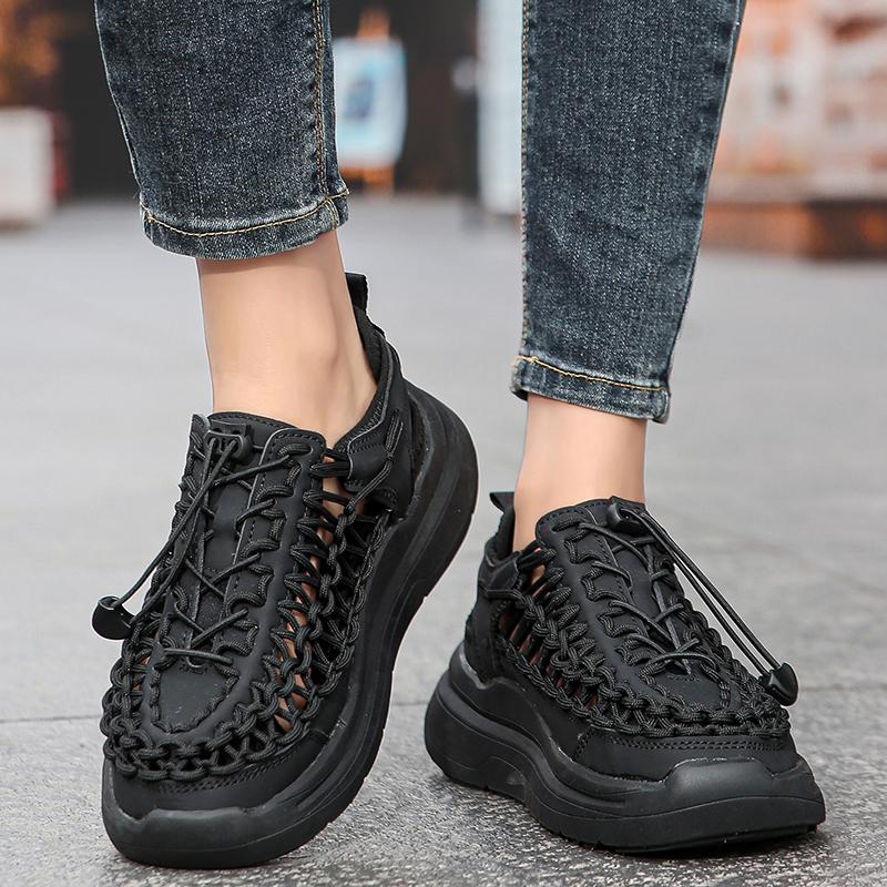 Summer Platform Woven Sandals for Men and Women