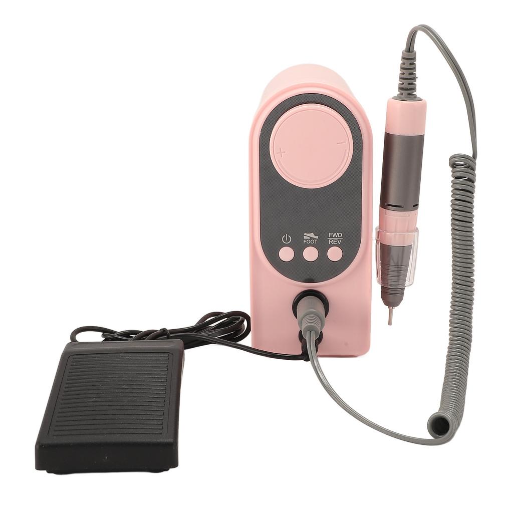 Desktop Electric Nail Drill Machine 0-35000rpm Plug In Nail Polisher Professional Nail Grinder for M