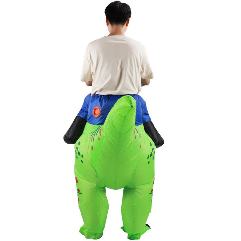 Halloween Children'S Thorn Tyrannosaurus Rex Party Doll Suit Riding Dinosaur Funny Riding Happy Running Dragon Inflatable Suit