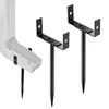 Rainwater Downspout Bracket 2 Pieces Gutter Downspout Extension Brackets Stable Stand Adjustable Accessories For Flood