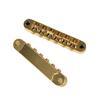 Yibuy Adjustable Archtop Jazz Guitar Bridge with Gold-Plated Alloy Hardware and Rosewood Material