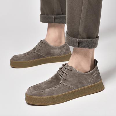 New Luxury Casual Shoes Outdoor Men's Sneakers Tenis Masculino Skateboard Men Shoes 38-45 Brand Genuine Leather Suede Flats Men