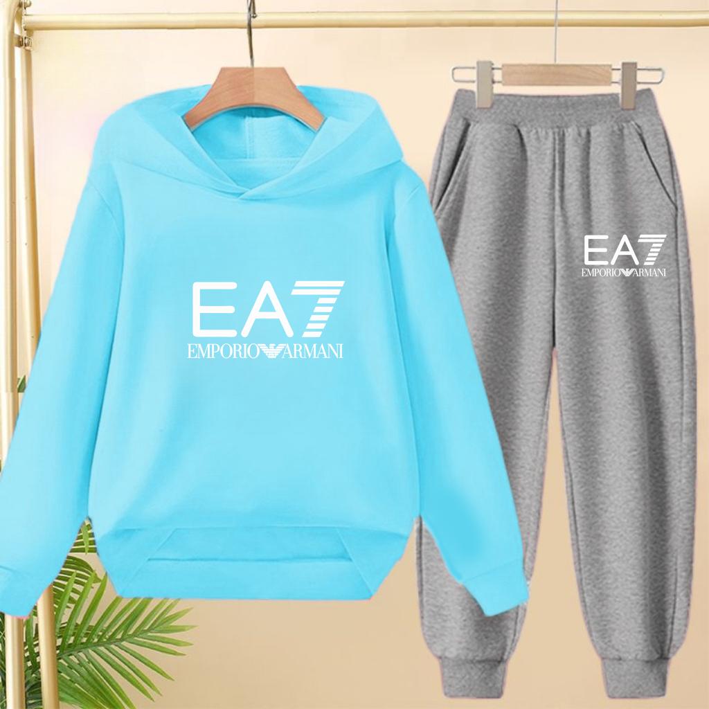 Kids Autumn Winter Hoodie Letter Print Clothing Casual Top+Trousers 2PBoy Girl 3-12Yrs Child Gift Brand Sports Coat Jogging Set