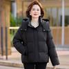 Mom down jacket women's short high-end big-name small thickened warm large-size foreign-style hooded winter jacket