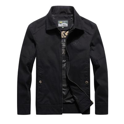 Spring and Autumn New Casual Jacket Men's Youth Stand-Up Collar Loose Large Size Casual Jacket Men's Top