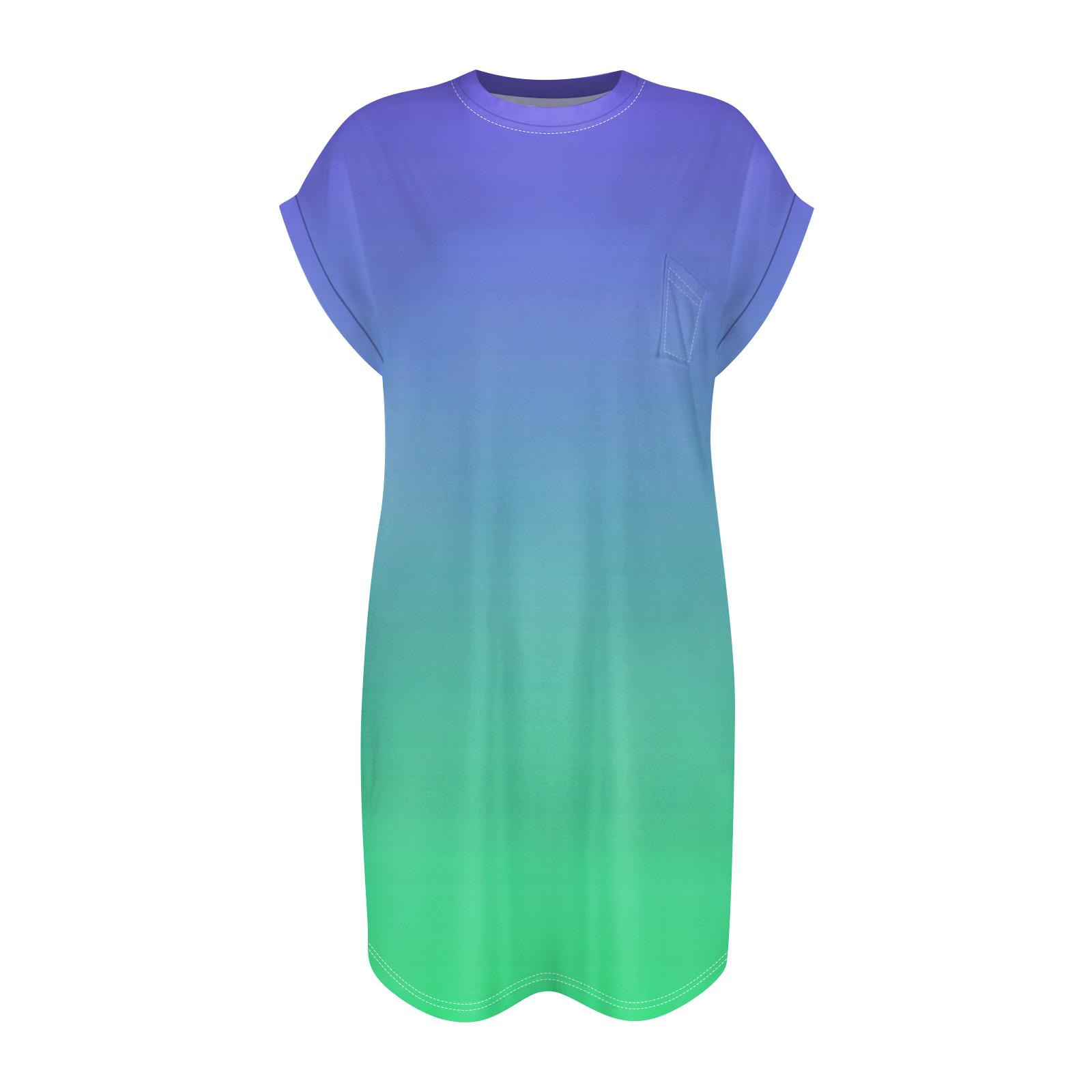 Женское повседневное летнее платье с круглым вырезом и коротким рукавом — фото 4