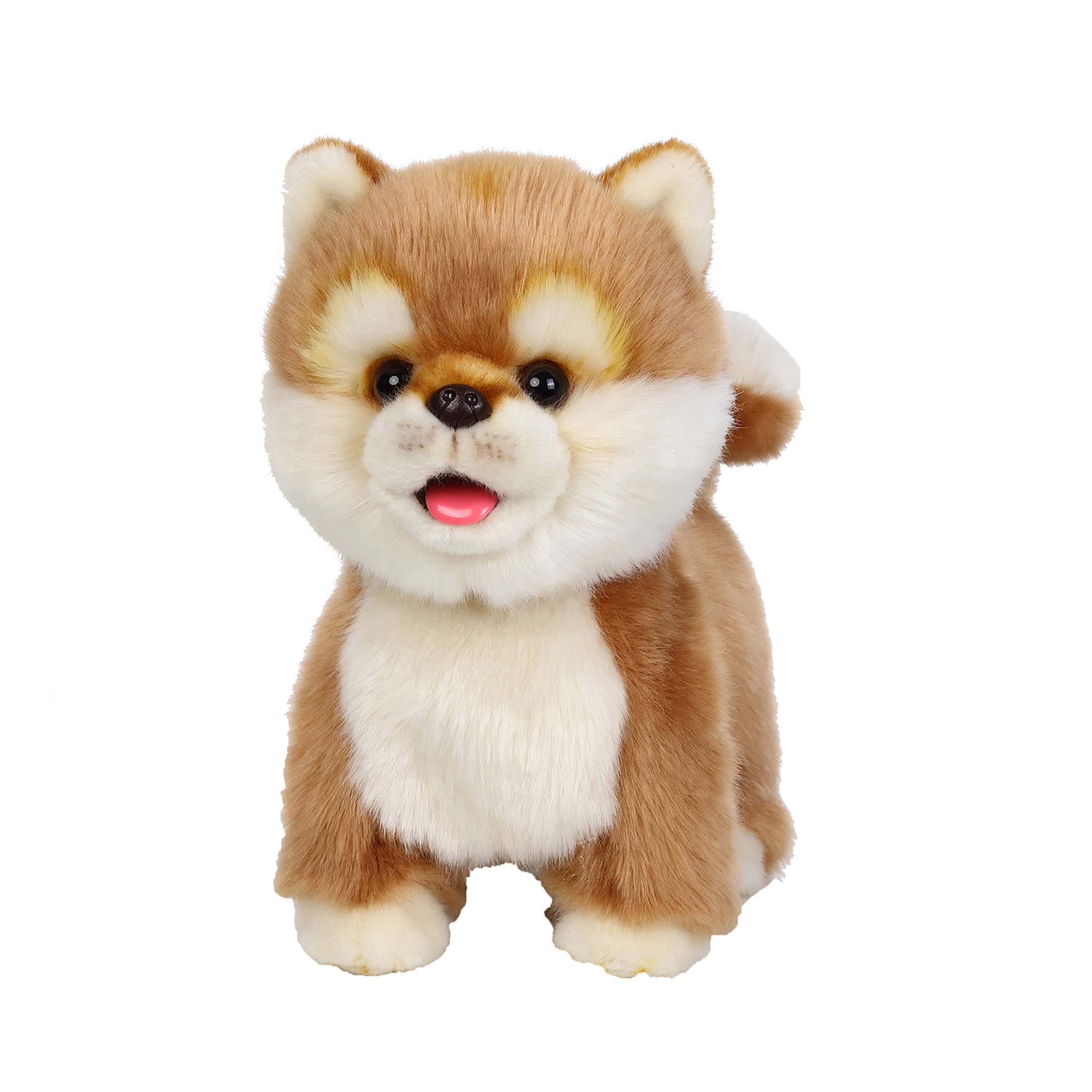 

Электронная ходячая плюшевая игрушка Акита, реалистичный интерактивный щенок, домашняя собака, которая ходит, лает, виляет хвостом и разговаривает, отличный подарок для мальчиков и девочек