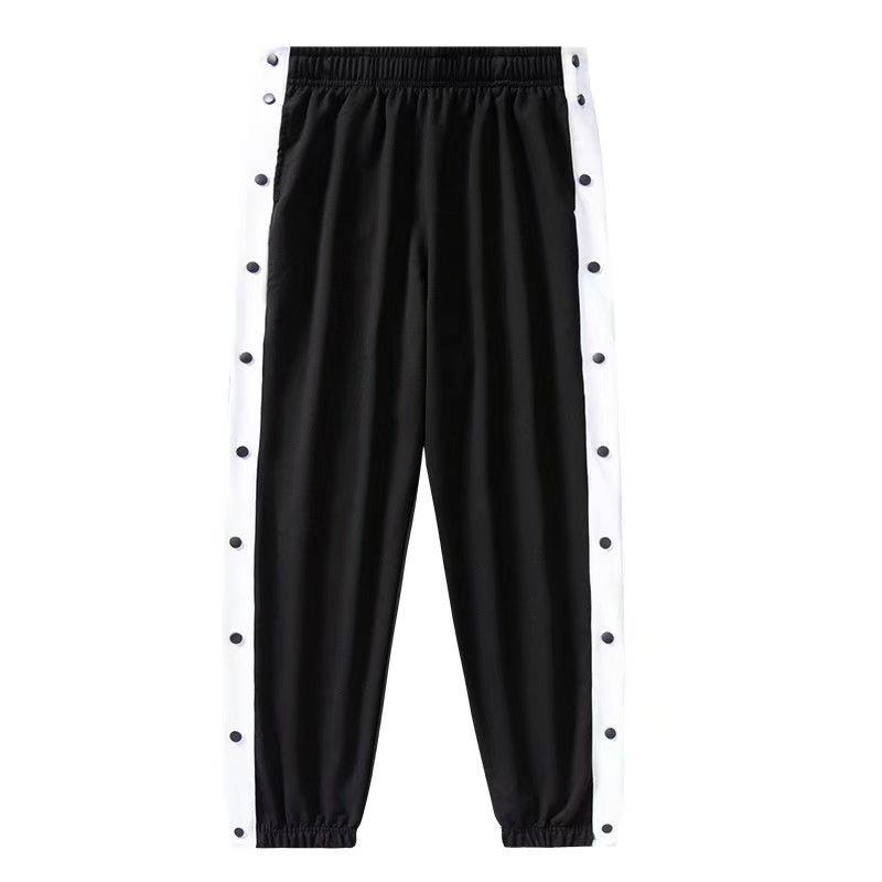Men's 2022 Summer Trendy Full-Breasted Casual Cuff Button Pants In Hong Kong Style.