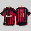 0607AC Milan retro jersey Cacanesta Maldini Inzaghi Pirlo long short-sleeved football jersey