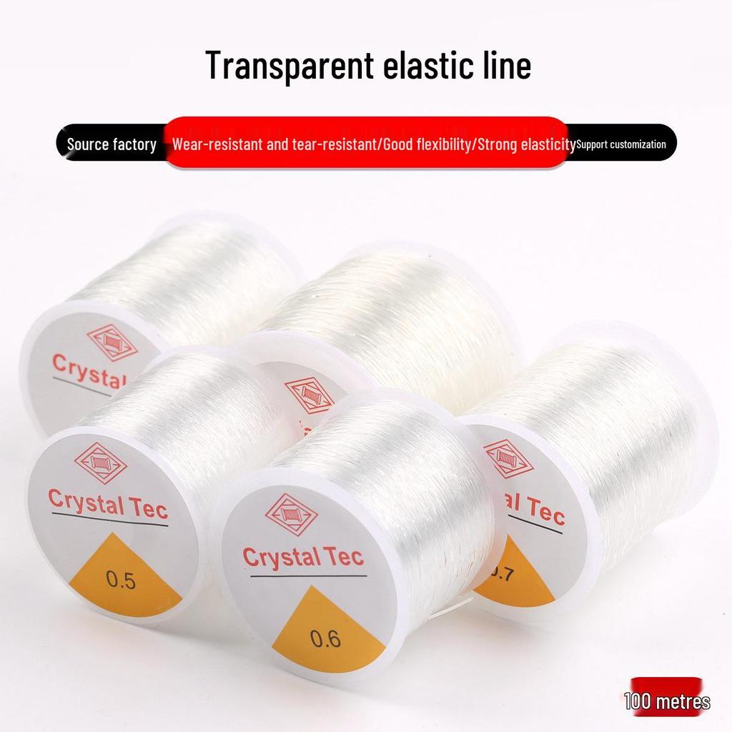 Elastic Beading Cord for Transparent Crystal and Buddhist Beads Bracelet