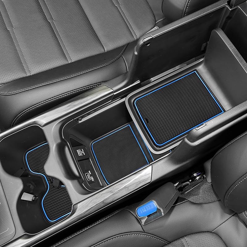SENSHINE For Honda CR-V CRV Accessories    Cup Holder Ert Center Console Liner Trim Door Packet Mats Non-Slip Anti Dust Premium  Interior 20PC Set