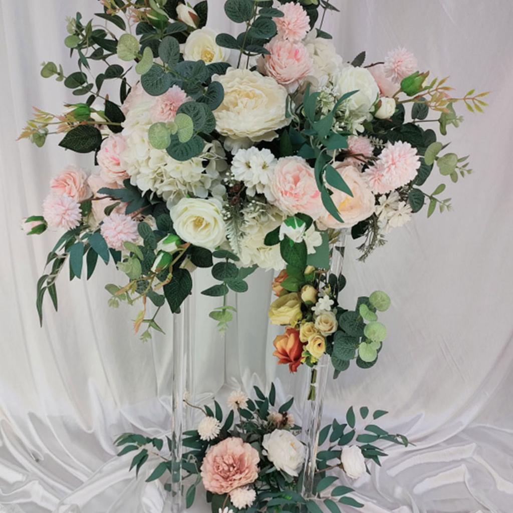Wedding Flower Stand Centerpiece 40 X 20cm Acrylic Column Vase for Wedding Engagement Party Birthday Party Anniversary