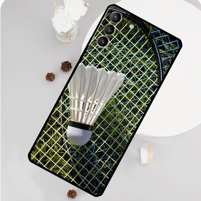 

Badminton Sport Phone Case For Samsung Galaxy S25 S26 Ultra S20 S21 S22 S23 S24 Plus S10 S25 FE Funda Cover Galaxy S21 FE