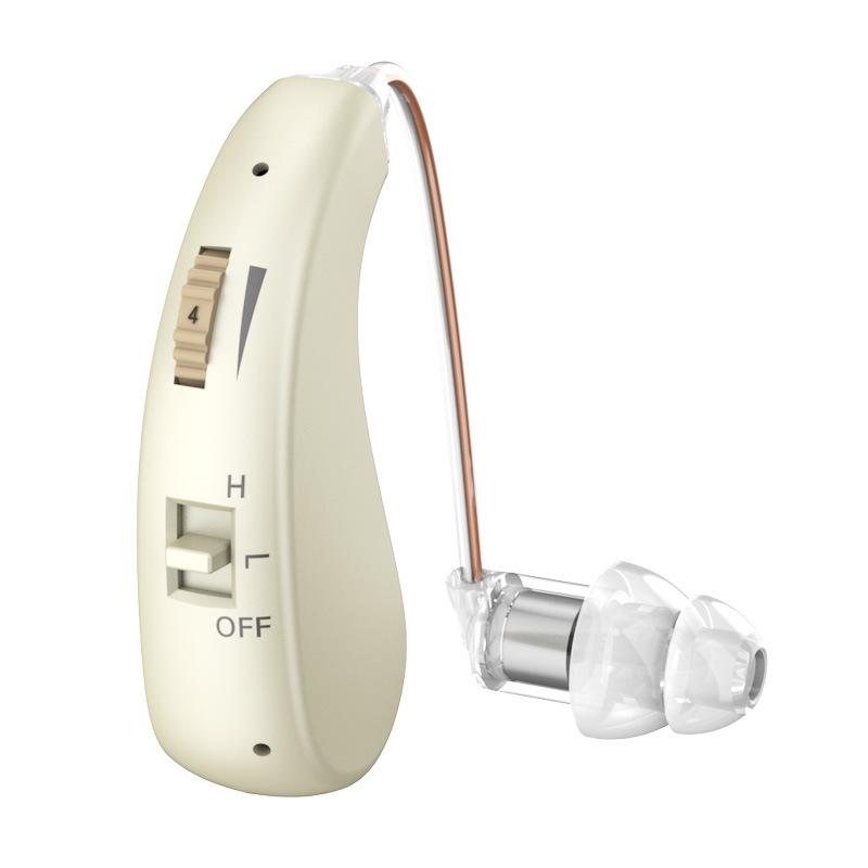 Wireless Hearing Aid with Ear-Hook for Seniors - Single Ear Sound Amplifier