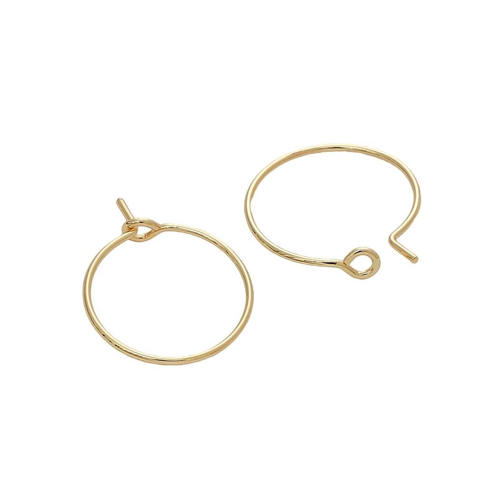 Copper Round Earrings For DIY Jewelry Making Craft Accessories