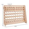 Craft Paint Bottles Organizer Rack Wooden Lightweight Space Saving for Artists Hobbyists with 60