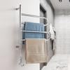 Wall Mounted Electric Heated Towel Rail Stainless Steel Bathroom Towel Rack Portable Electric Rotating Towels Heating Dryer