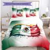 Mexico Footbal Printed Bedding 3 Piece Set Cozy Breathable Bed Cover Set As Housewarming Holiday Gift