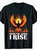 1 buc Tricou Bărbați Phoenix Înălțându-se - 100% 180gsm Greu Gât Rotund Mânecă Scurtă