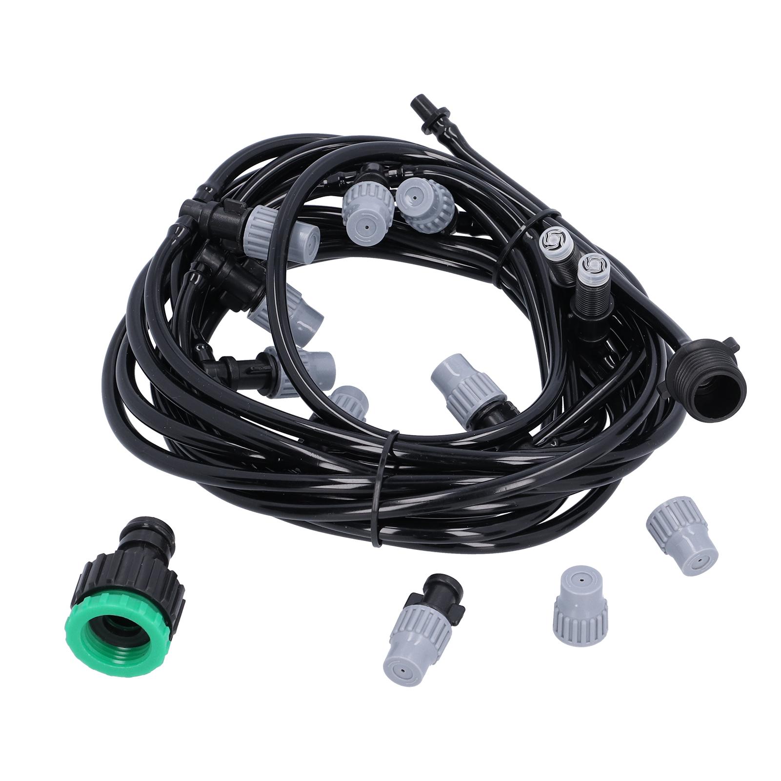 

32,8 фута 4/7 Ирригационный шланг с 10 форсунками для распыления воды Гибкая износостойкая ирригационная труба для сада, теплицы, газонов