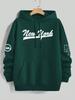 Casual Long-sleeved Hoodie for Outdoor Activities, Perfect for Fall and Winter Wear