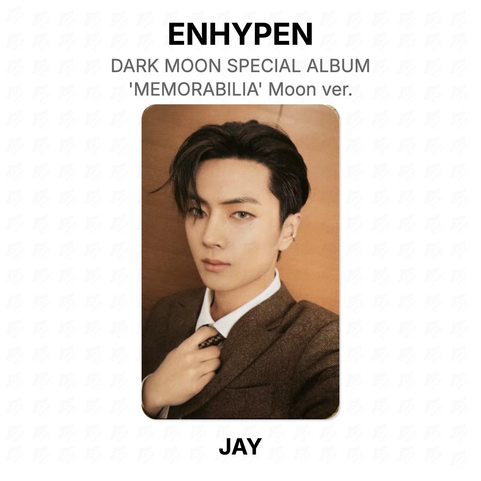 ENHYPEN DARK MOON СПЕЦИАЛЬНЫЙ АЛЬБОМ MEMORABILIA Moon ver. Официальная фотокарта JAY