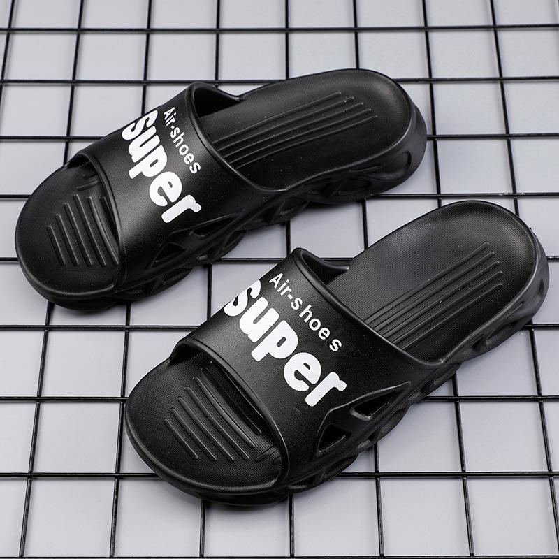 Slippers Men'S Summer Outer Wear Thick-Bottomed Casual One-Word Drag Stepping On Shit Outdoor Non-Slip Trend Beach Sandals