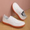 Men'S Shoes Summer Large Size Wide Head Barefoot Shoes Low Top Board Shoes Student Casual Shoes Flat Lace-Up Single Shoes