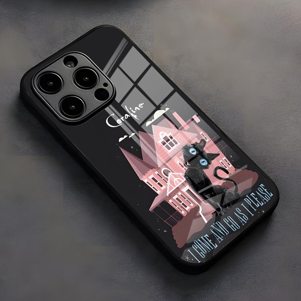 Anime Hot C-Coraline Phone Case For IPhone 17 Pro Max 16 15 14 Pro Max 13 11 X Xs Xr 8 7Plus Silicone Cover