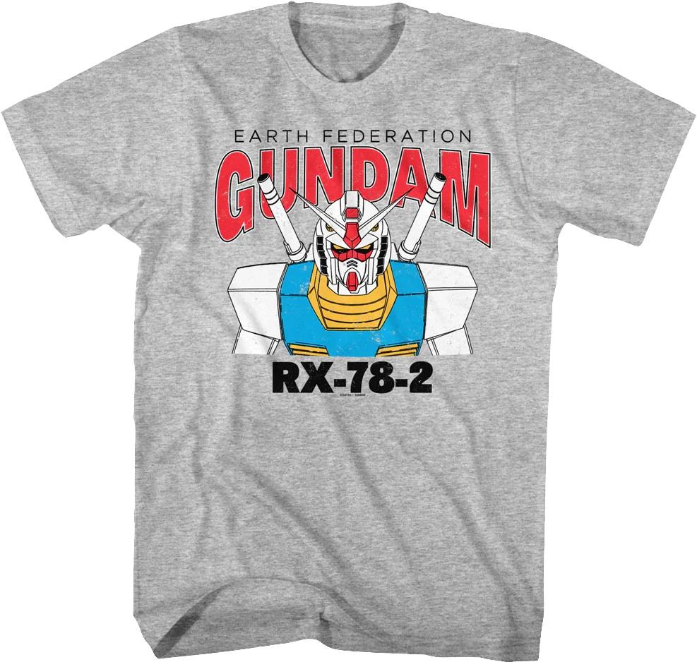 

2026 New Mobile Fighter Gundam Short Sleeve Parentchild Streetwear TShirt Casual Top Y2k Top Unisex and Women Breathable Clothing S