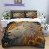 Lion Head Pattern Bedding Quilt Set  Home Decoration  Gift (1 * duvet cover + 2 * pillowcase  without core)