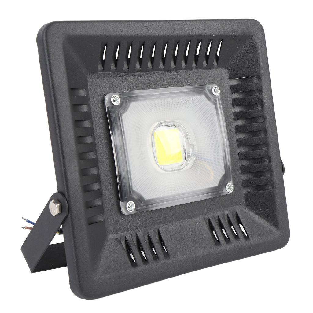 50W LED Flood Light IP65 Rain Proof Hardwired 5000LM Super Bright Floodlight with Adjustable Metal Bracket for Outdoor