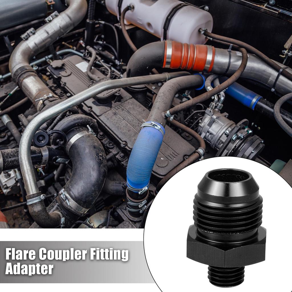 X AUTOHAUX 10AN Male M12 X 1.5mm Male Metric Thread Fitting Adapter Flare Union