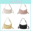 Simple Solid Color Lychee Texture Women Casual Handbag For Daily Use