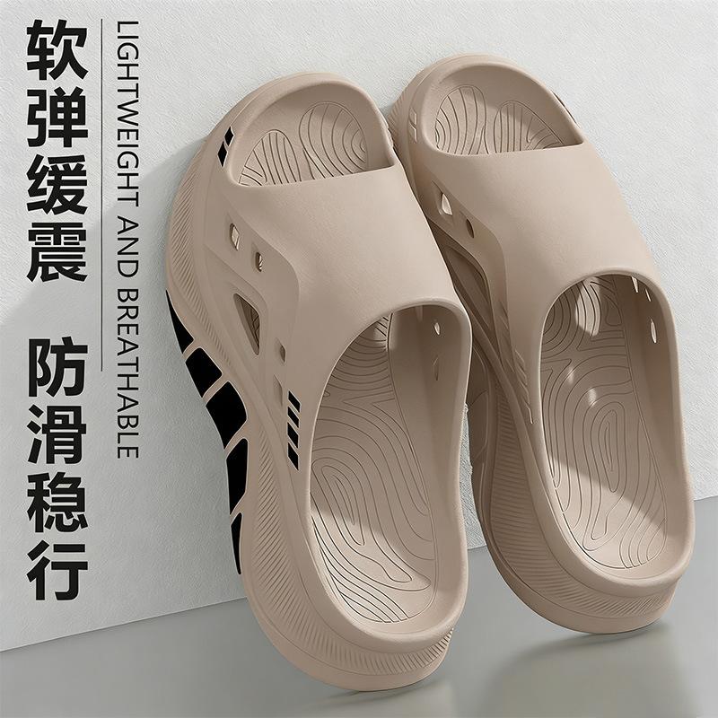 

[Spot] EVA non-slip hole shoes, light and wear-resistant thick-soled slippers, outdoor home sandals wholesale 44-45 хакі