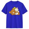 Men Women T Shirt Rilakkuma Bear Face T-Shirts Fashion Beach Tee Shirt Y2K Basic Pattern Cotton Clothes Gift Idea