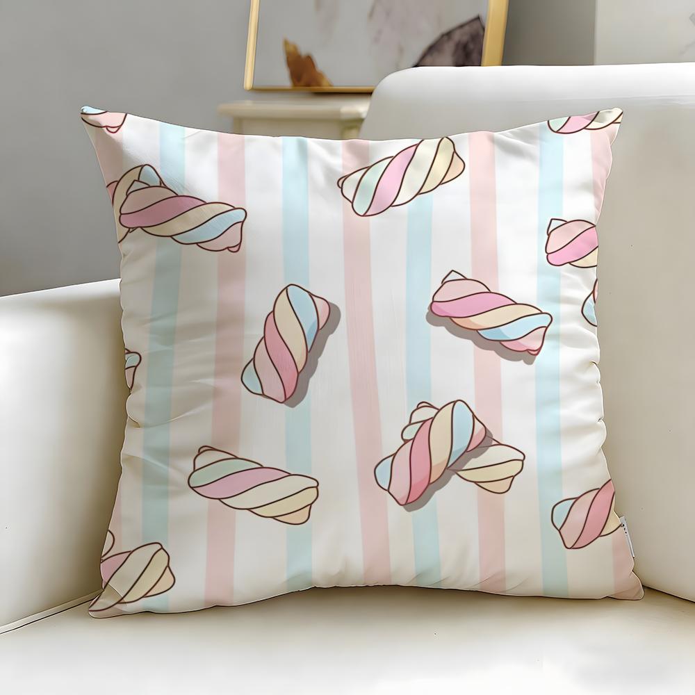 Stripes Cushion Cover Soft  EasyWash Pillow Case  Versatile for Couch Bed Travel and Office